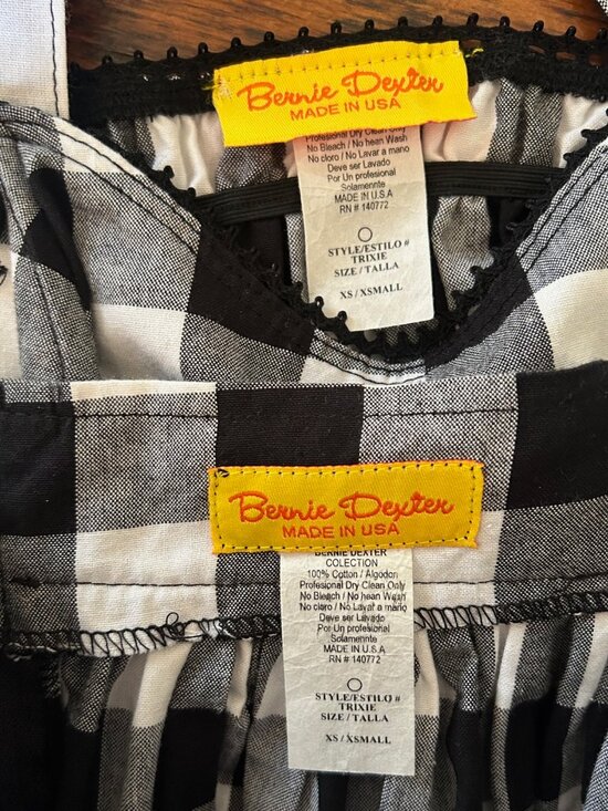 Bernie Dexter Black Gingham Skirt and Top Set - Picture 10 of 10